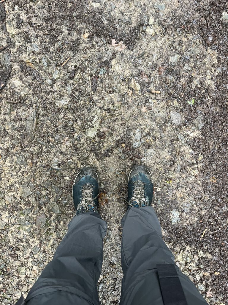 Natte wandelschoenen